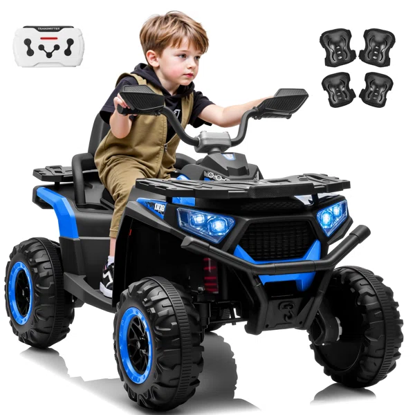 800W Kids Electric ATV – Bluetooth Music, All-Terrain, Dual Mode, Safety Protection, Gift For Ages 3-8 - Image 2